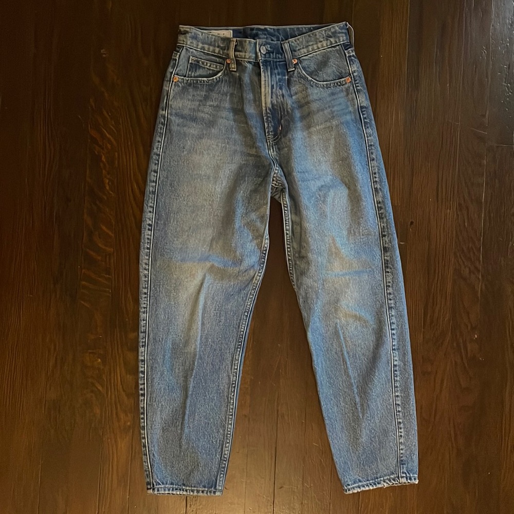 High Rise Barrel Jeans